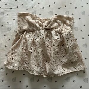 cream baby doll top